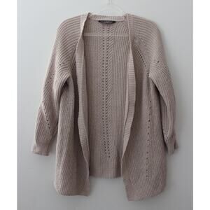 Members Mark Chenille Womens Cardigan Cream Size M Pre-Owned